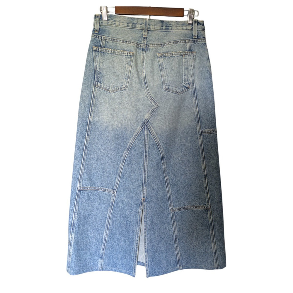 Current Elliott The Diy Patchwork Maxi Skirt Size… - image 4